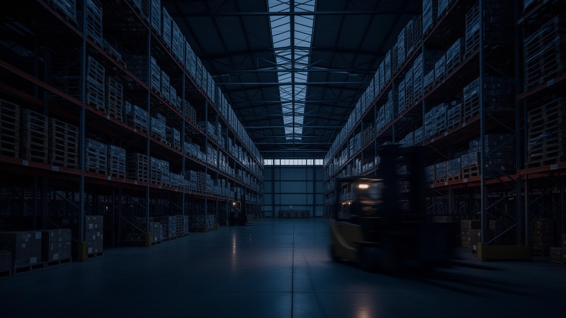 Industriell logistikterminal i Göteborg